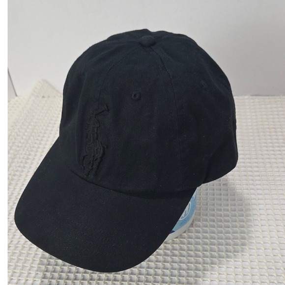 Polo ralph lauren Hat one size fits all Black Big Pony #3 EUC - Picture 1 of 6